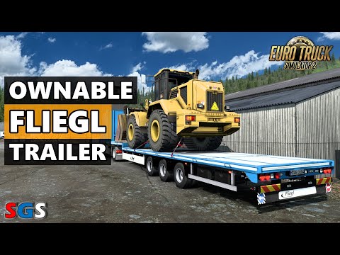 |ETS2 1.46| Ownable Fliegl Flatbed Trailer by Virtual Service [Trailer Mod]