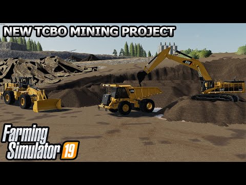 🚧 MY DIFFICULT FIRST DAY IN THE MINE 🚧|| MINING AT TCBO MINING PROJECT || FS19 MINING MODS