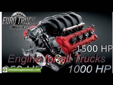 How To Add 1000 HP Or 1500 HP Engine In Euro Truck Simulator 2