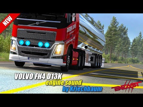 ETS2 | VOLVO FH4 D13K engine sound v1.0 by Kriechbaum - review