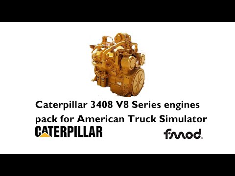Caterpillar 3408 V8 Series engines pack for ATS v 2.0 | Update mod v. 1.46 FREE