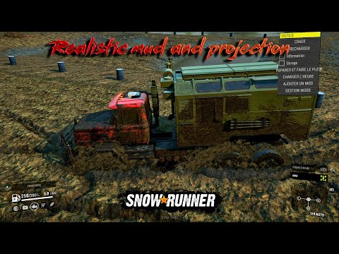 Snowrunner mod: Boue realiste et projection sur vehicules / Realistic mud and projection on vehicles