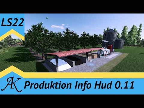 LS22 #Modvorstellung Produktionen Info Hud 0.11