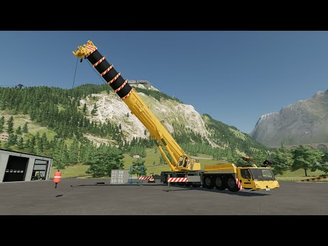 FS22 Liebherr LTM1450 Mobile Crane Farming Simulator 22 Mods