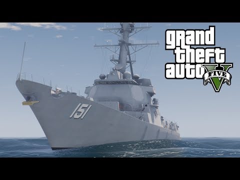 GTA Pilotable US Destroyer / Warship Nathan James (Who needs Gunrunning anyway?)