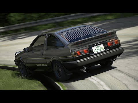 4:16.864 - Tsukuba Fruits Line Outbound in the AE86 Tuned | Assetto Corsa