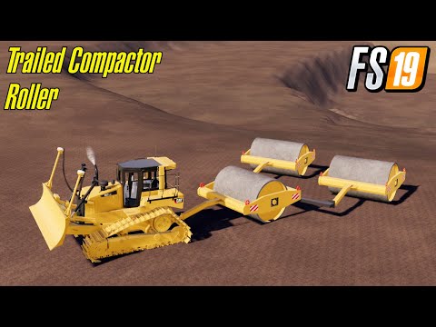 FS19 NEW TRAILED COMPACTOR ROLLER YUKON RIVER VALLEY MAP FARMING SIMULATOR MODS
