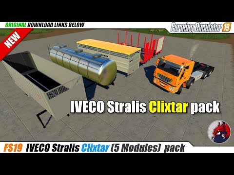 FS19 | IVECO Stralis Clixtar Truck Pack (5 Modules) v1.0 - review