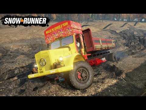 SnowRunner - TATA 1210D (FD1985) Truck Driving On Mud