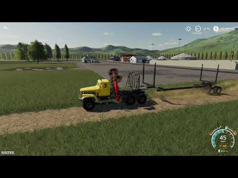 Farming Simulator 2019 mods KrAZ 255B Timber