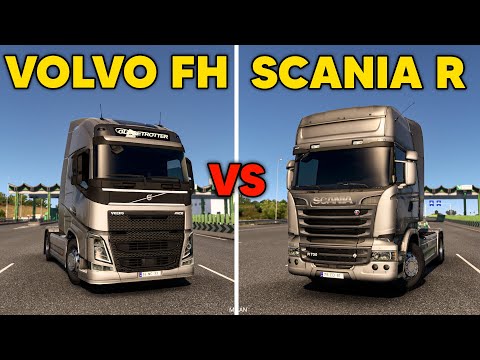 SCANIA R 730 VS VOLVO FH 750 - Which is the Fastest? - ETS2