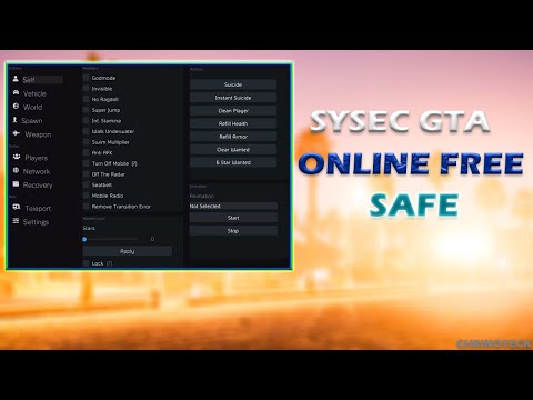 Sysec Mod Menu for GTA5 online (Safe)