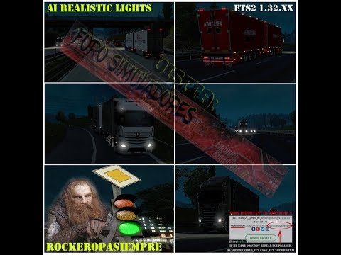 AI Realistic Lights for ETS2 Version 1.34.XX. Previous versions in the description.