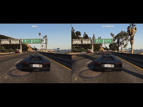 GTA 5 REMASTERED Side by Side Comparison (Map MOD)