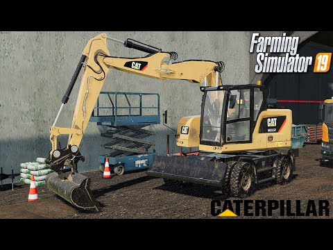 🚧 NEW CATERPILLAR M315F IS OUT 🚧 || PUBLIC WORKS ON SMALL TOWN TP V3 || FS19 MINING MODS