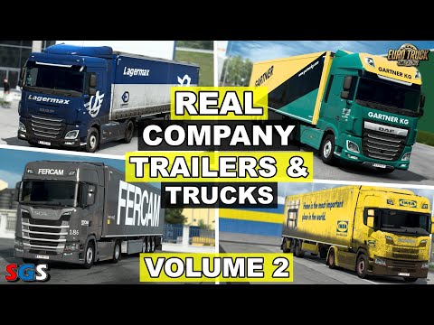 |ETS2 1.48| Real Company Trailers &amp; Trucks - Volume 2 [TRAFFIC+OWNED] by @XcoreOfficial