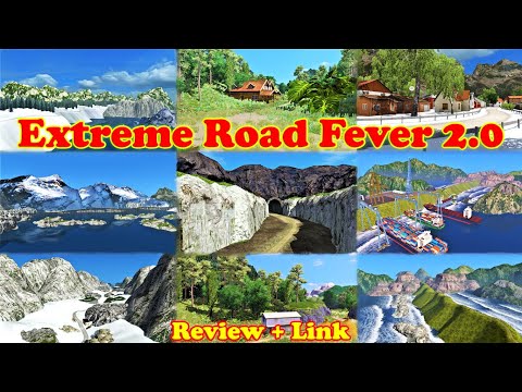 Extreme Road Fever 2.0 : ERF Map 2.0 | Review + Link | Euro Truck Simulator 2 | Extreme Death Map |