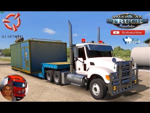 American Truck Simulator (1.36) Custom mack granite 1.36x Washington State Delivery + DLC&#039;s &amp; Mods
