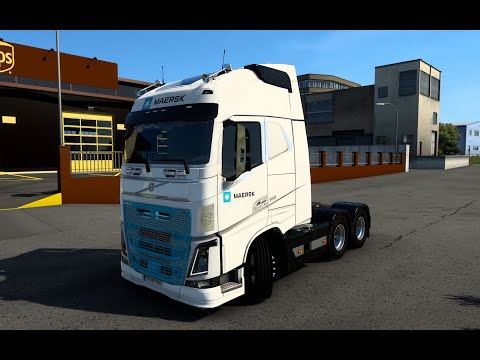 RDN NEWS ETS2 1.45.1.6S 113/08/0292/2022 SKIN VOLVO FH 2012 MAERSK BY RODONITCHO MODS 2.0 1.45
