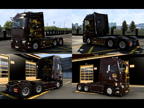 ETS2 1.46.2.11S 061/12/0936/2022 SKIN RENAULT RANGE T UPS BY RODONITCHO MODS 1.0 1.40 1.46
