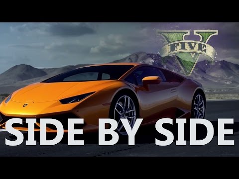 Lamborghini Huracán LP 610-4 - Official Video GTA 5 EDITION Side by Side | NEW HOME CINEMA