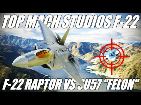 Top Mach Studios - F-22A Raptor | Full Review | Tail-chasing the SU57 | Microsoft Flight Simulator