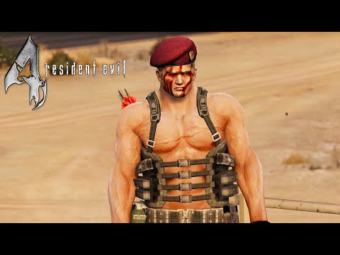 Jack Krauser - Resident Evil 4 with commando outfit + mutated version -  [Add-On Ped] [Replace] 