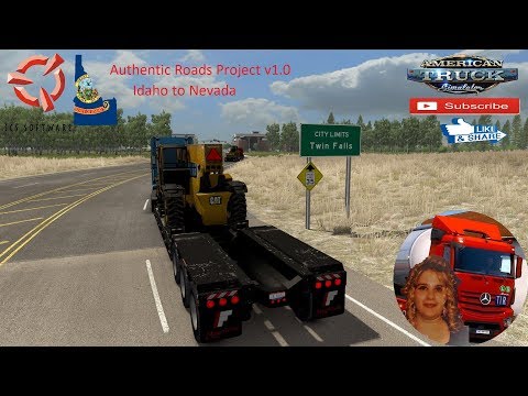 American Truck Simulator (1.36) Authentic Roads Project v1.0 Idaho to Nevada + DLC&#039;s &amp; Mods
