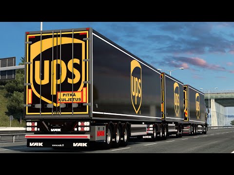 ETS2 1.46.2.13S 39/02/268/2023/1266 SKIN VAK TRAILERS UPS BY RODONITCHO MODS 1.0 1.40 1.46