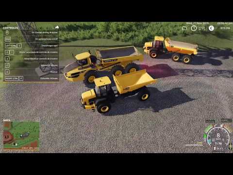 FS19 - Mining &amp; Construction Economy map - JCB Dumpers Pack first test