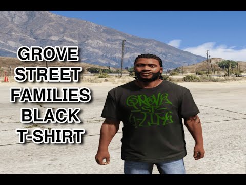 (watch till the end) GROVE STREET FAMILIES BLACK T-SHIRT (LINK TO DOWNLOAD IN DESCRIPTION)