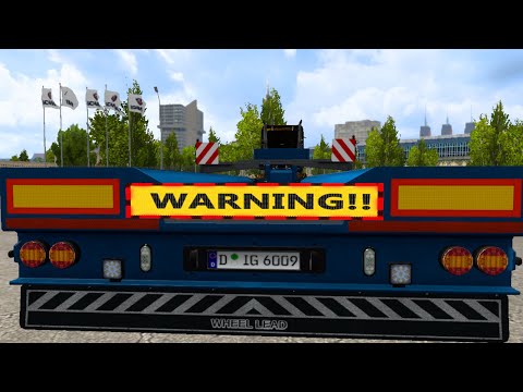 Elektronisches own trailer warning Schild