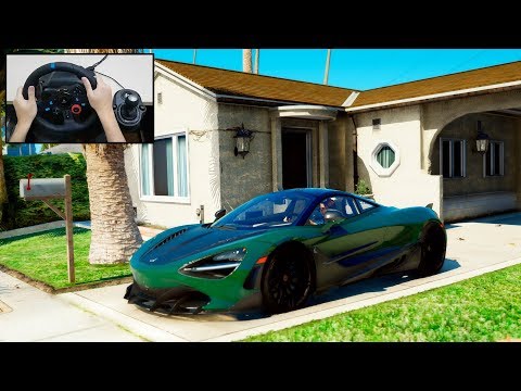 McLaren 720S Spider Fury by TopCar - GTA 5 Gameplay - Realistic Driving with Logitech G29 - GTA 5 PC