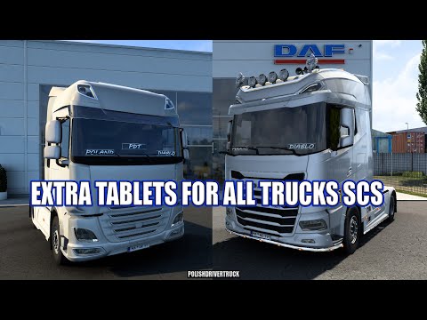 ✅[ETS2. V1.40]...PDT...Extra Tablets for All Trucks SCS *Nice Mod*
