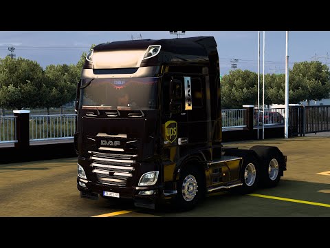 ETS2 1.46.2.13S 11/02/240/2023/1238 SKIN DAF XF EURO 6 UPS BY RODONITCHO MODS 1.0 1.40 1.46