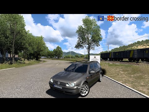 [ETS2 1.49] Volkswagen Golf 4 1.9 TDI | Kosovo-North Macedonia Border Crossing - West Balkans DLC