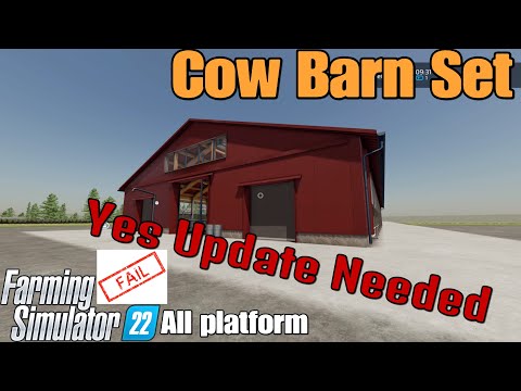 Cow Barn Set / FS22 mod for all platforms