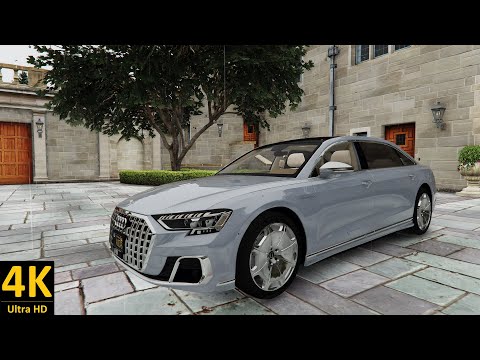 2022 Audi A8 L Horch [Add-On] - 4K Ultra Realistic Graphics NaturalVision Evolved Gameplay GTA VI