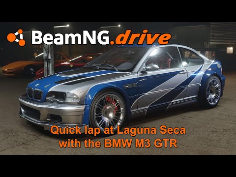 BeamNG | Quick lap at Laguna Seca with the BMW M3 GTR