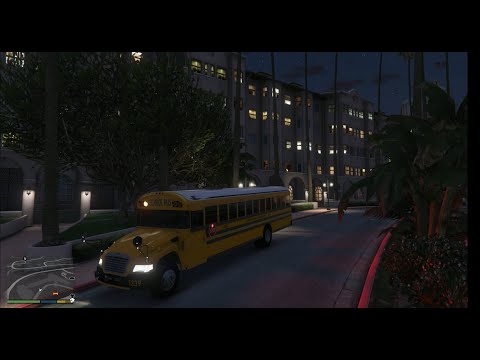 Grand Theft Auto 5 2013 Blue Bird Vision School Bus Mod