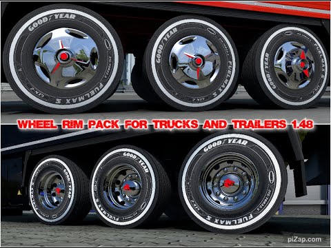 Ets2 Wheel Rim Pack for Trucks and Trailers 1.48-1.49