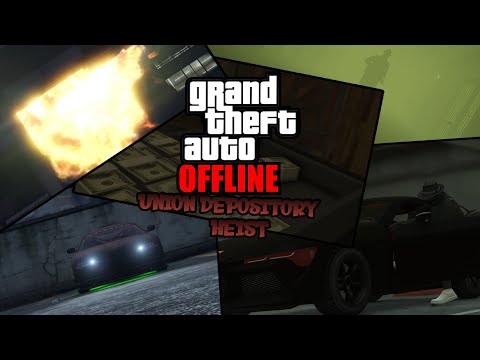 Grand Theft Auto Offline: The Union Depository Heist Remastered (Gameplay)