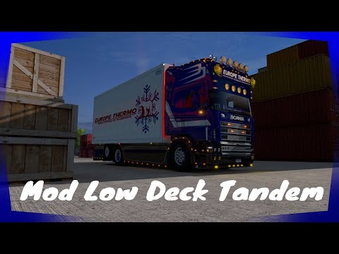 Euro Truck Simulator 2 - Low Deck Chassis for tandem addon RJL by Kast_l #44#