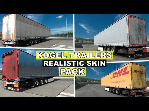 |ETS2 1.49| Kogel Trailers by Dotec Realistic Skins Pack
