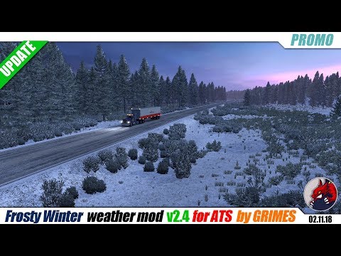 ATS (1.32) | &quot;Frosty Winter Weather Mod&quot; v2.4 (for ATS) by Grimes - review