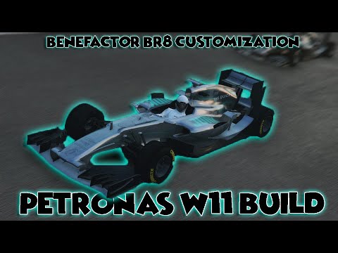 Mercedes-AMG Petronas W11 EQ Performance F1 Build | GTA 5 Benefactor BR8 Customization and F1 Racing