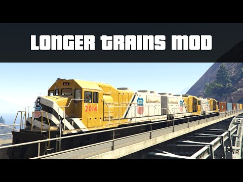 LONGER TRAINS MOD (Huge Train Crashes!) | GTA 5 PC Mods