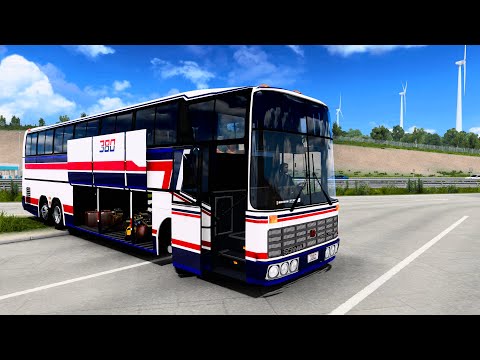 Mod Review Autobús Scania Nielson Diplomata 380 ETS2 1.47