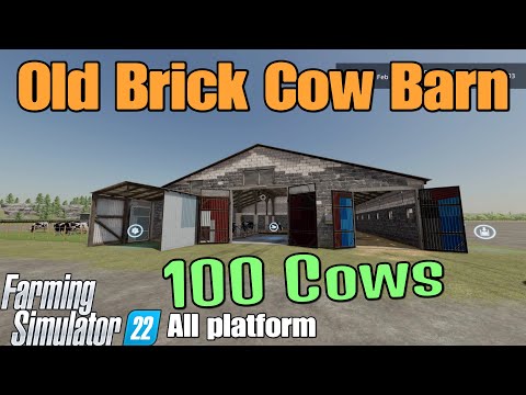 Old Brick Cow Barn / FS22 mod test for all platforms