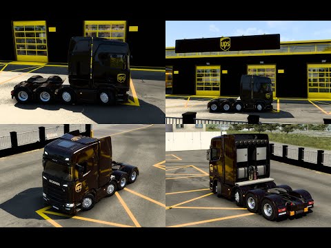 RODONITCHO ETS2 1.46.2.11S 053/12/0928/2022 SKIN SCANIA S 2016 UPS BY RODONITCHO MODS 1.0 1.40 1.46